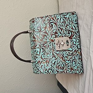 Patricia Nash Teal Satchel